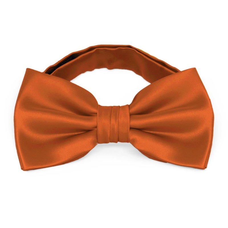 tiemart Premium Bow Tie (Burnt Orange) - Image 1